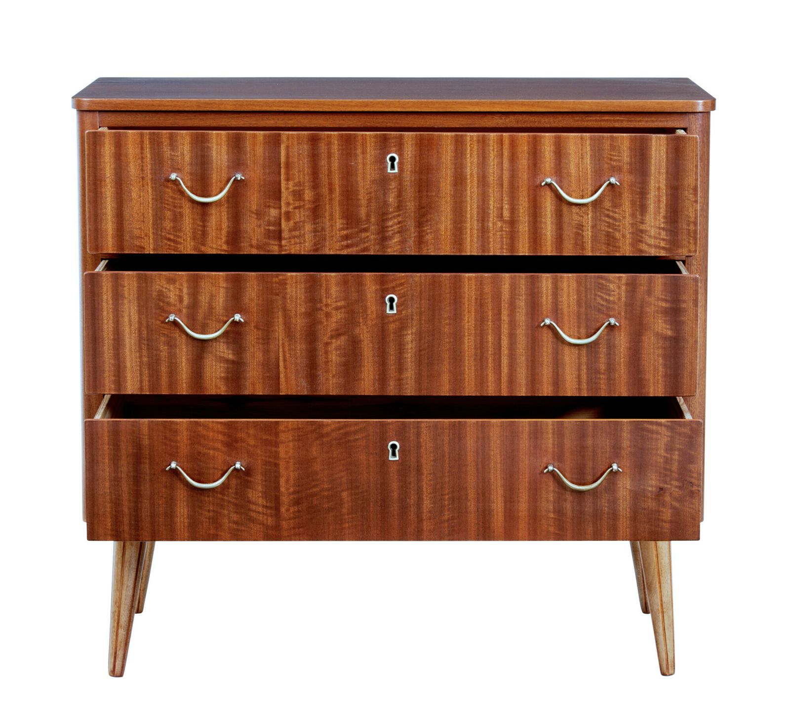 Mid 20th Century Danish Small Teak Chest Of Drawers photo Furniture