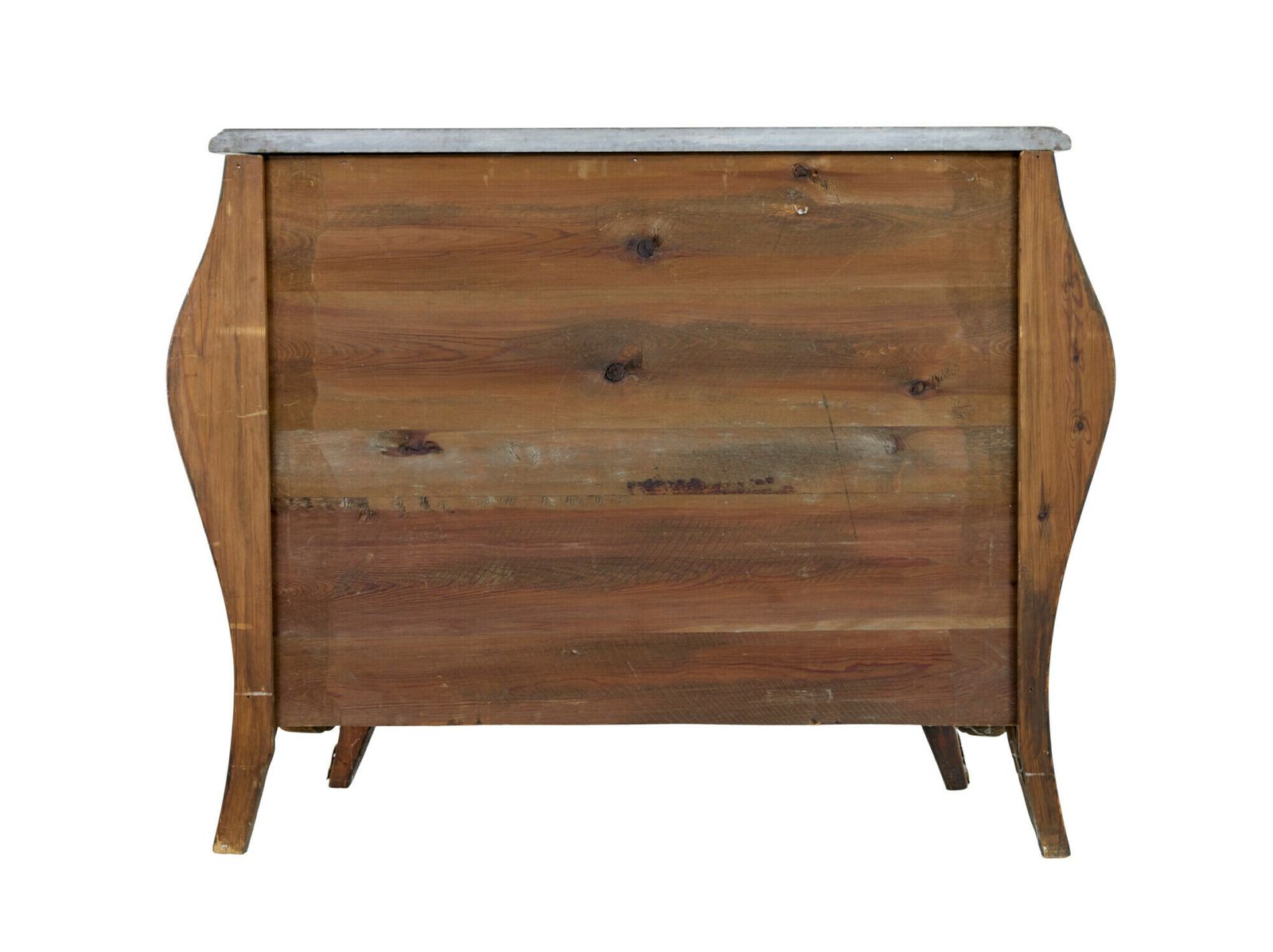 Mid Century French Walnut Marble Top Commode photo vinterior