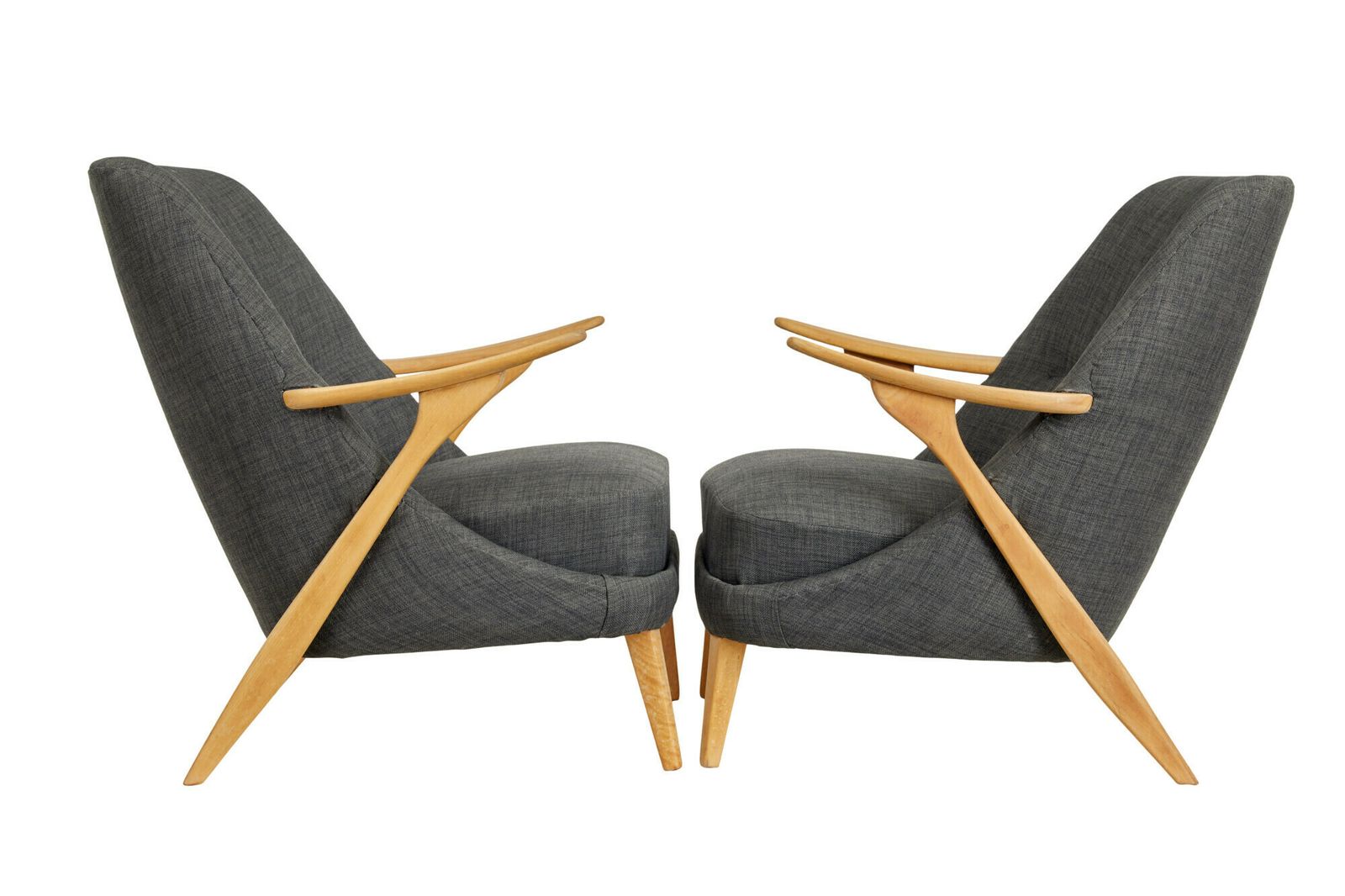 Pair Of Mid 20th Century Armchairs By Svante Skogh For Seffle Mobelfabrik photo buy
