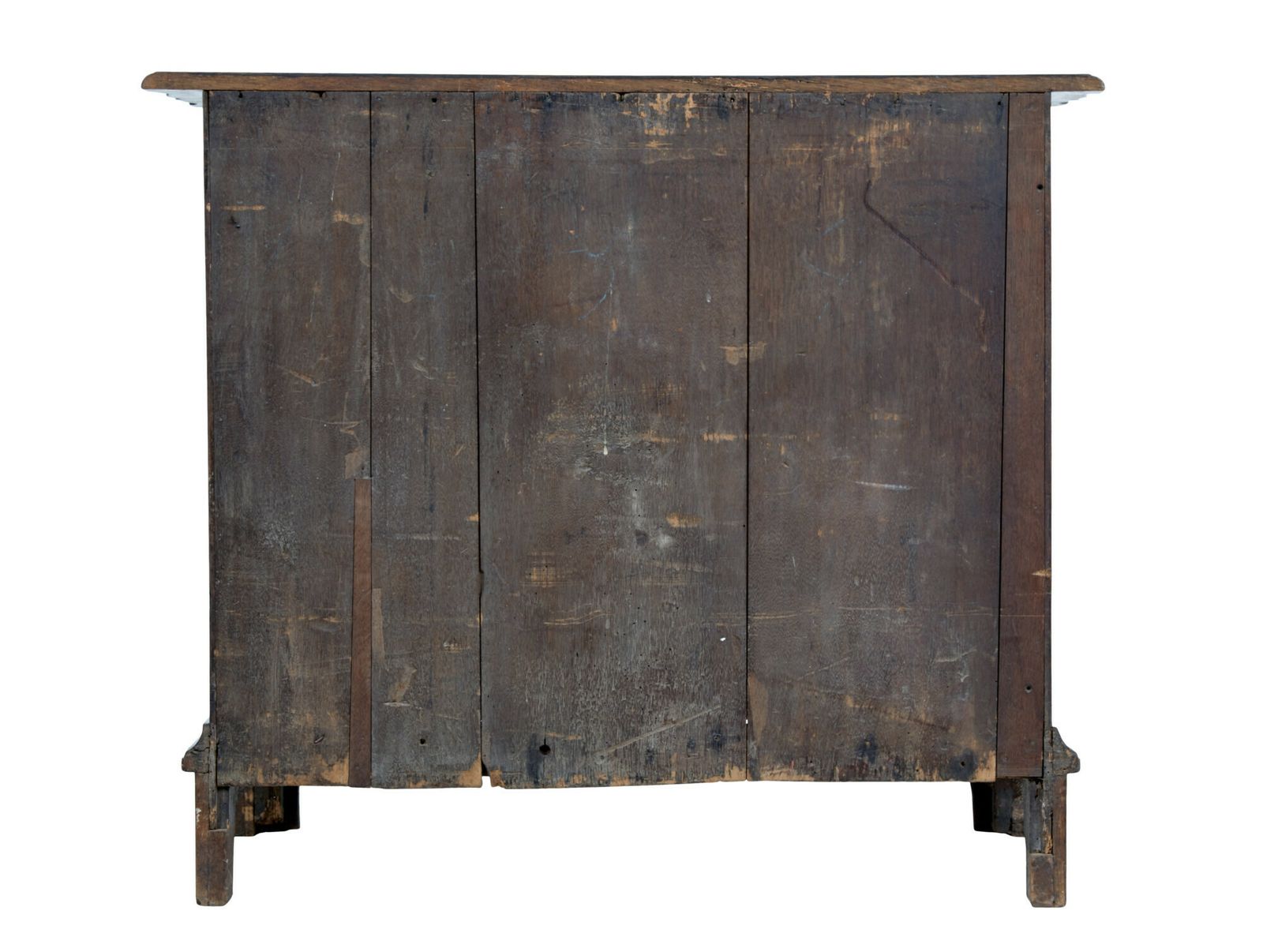 19th Century Shaped Front Oak Chest Of Drawers photo 1705.0