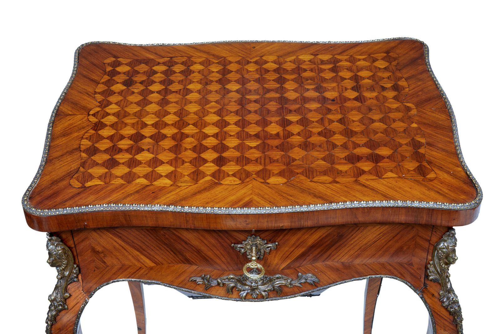 19th Century French Kingwood Sewing Work Table photo Furniture
