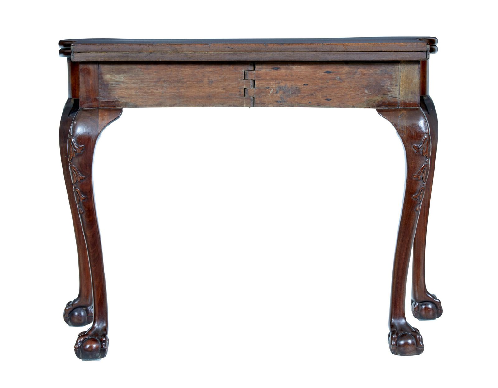 photo furniture 19th Century Chippendale Revival Mahogany Card Table