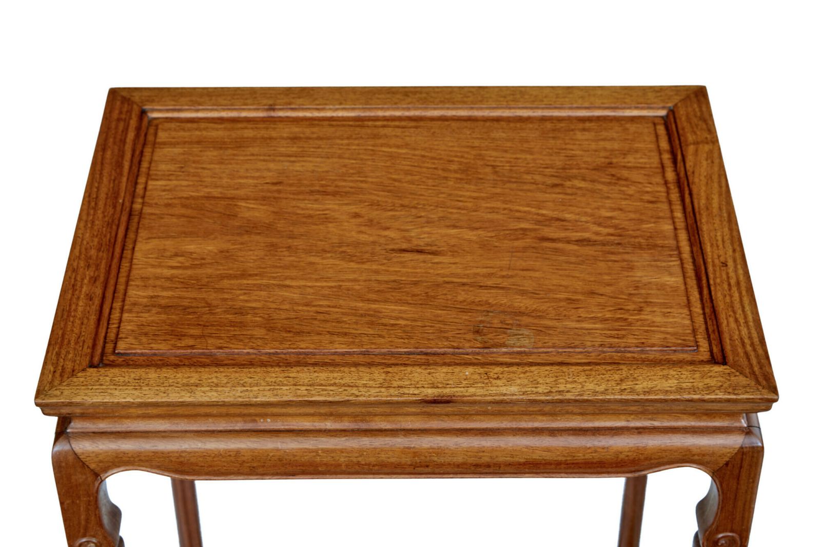 Nest Of 4 Hardwood Chinese Tables By Mayfair And Company photo 1205.0