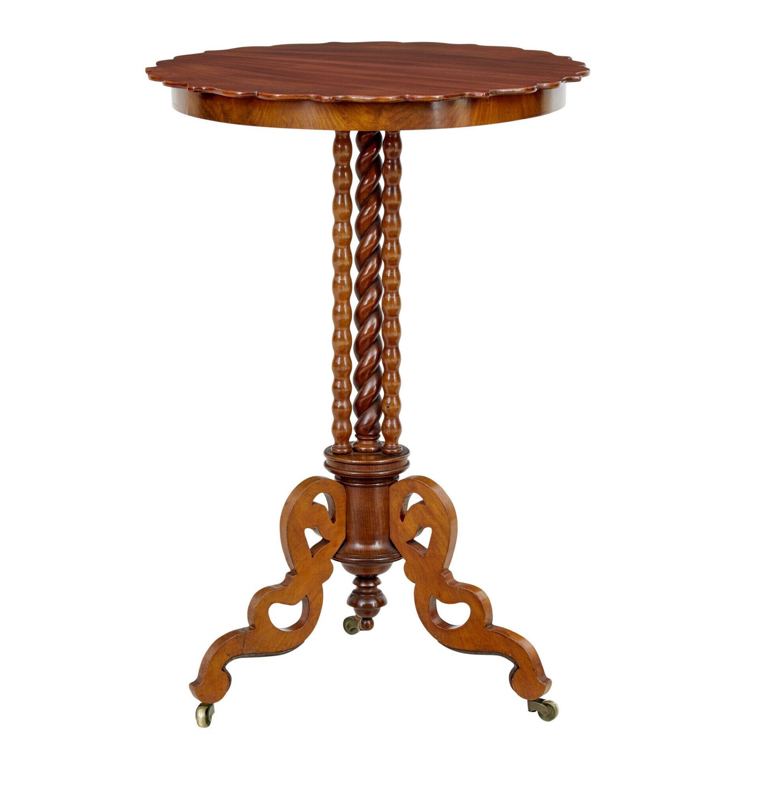 Late 19th Century Mahogany Bobbin Turned Occasional Table photo furniture