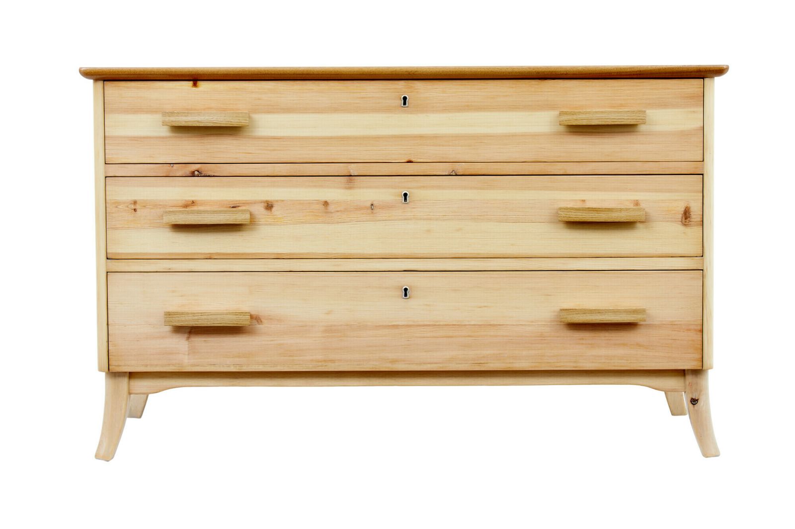 Mid 20th Century Swedish Pine Chest Of Drawers photo vinterior