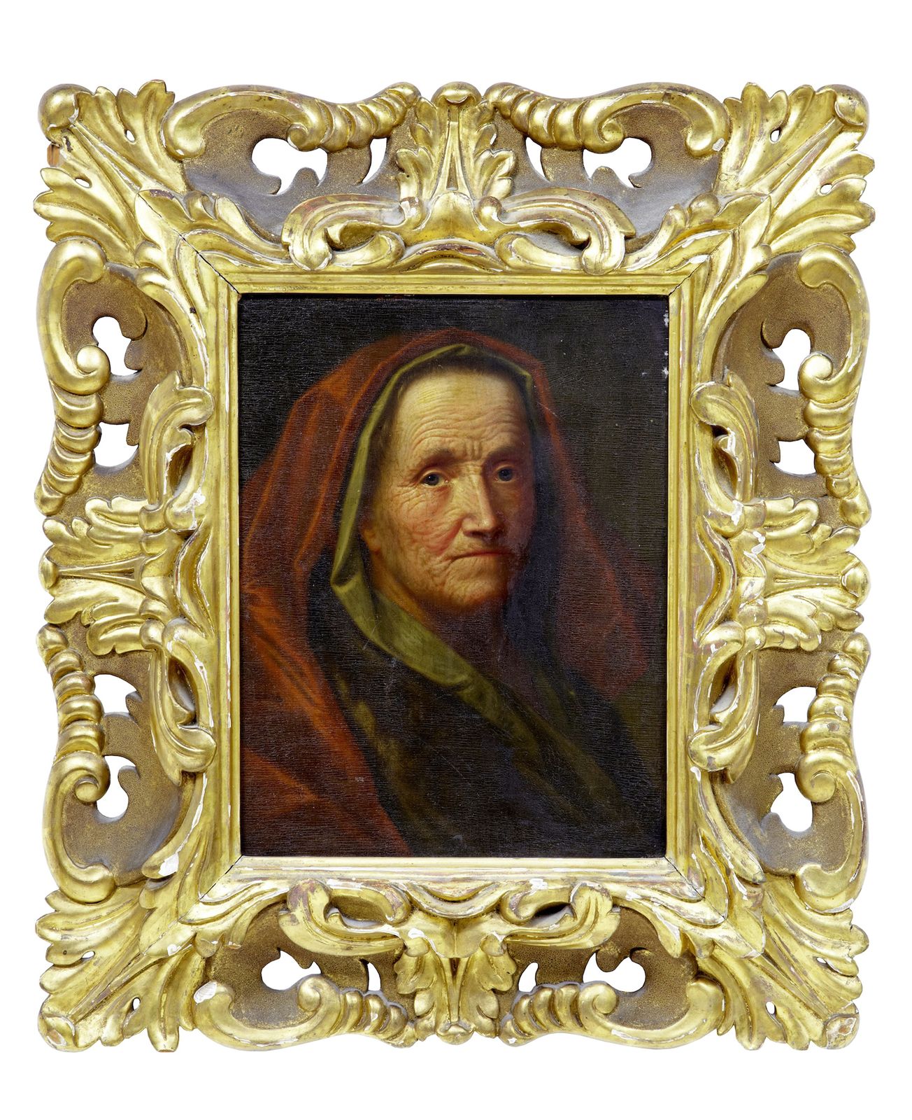 18th Century Oil On Board Of Lady Attributed To Balthasar Denner