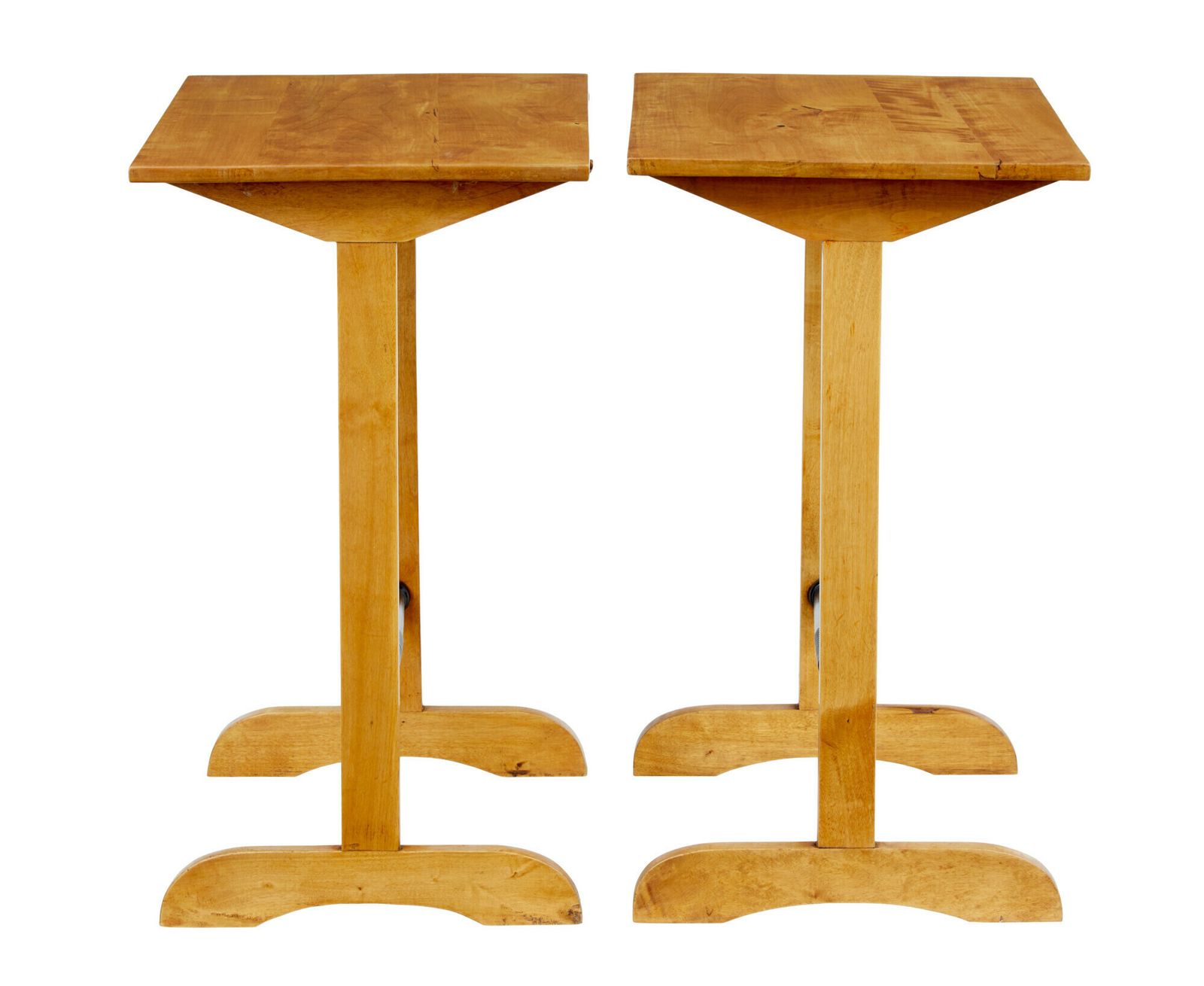 Pair Of Early 20th Century Swedish Birch Side Tables photo buy