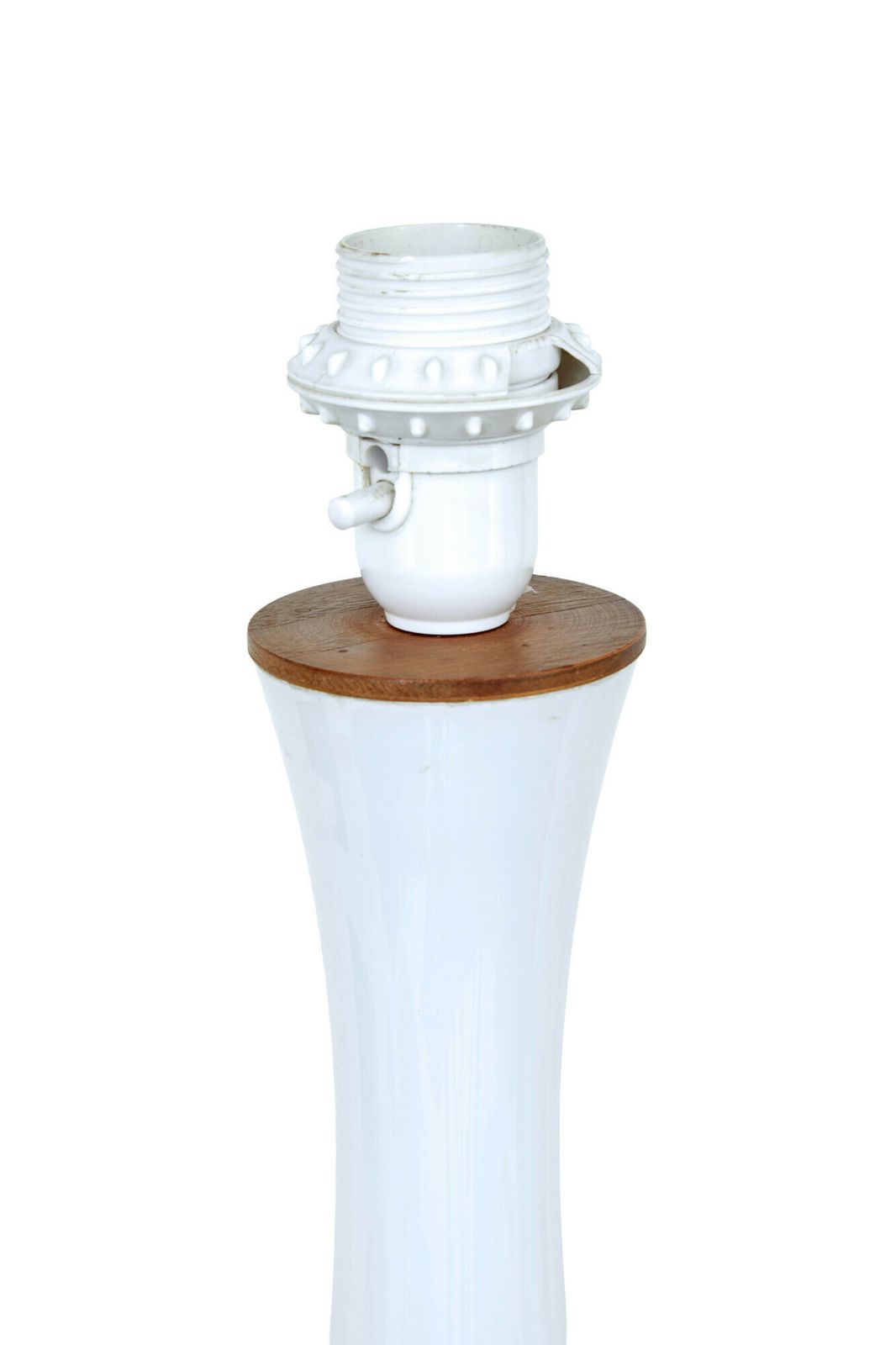 Pair Of Mid 20th Century Opaline Glass Lamps By Bergboms Of Sweden photo for sale