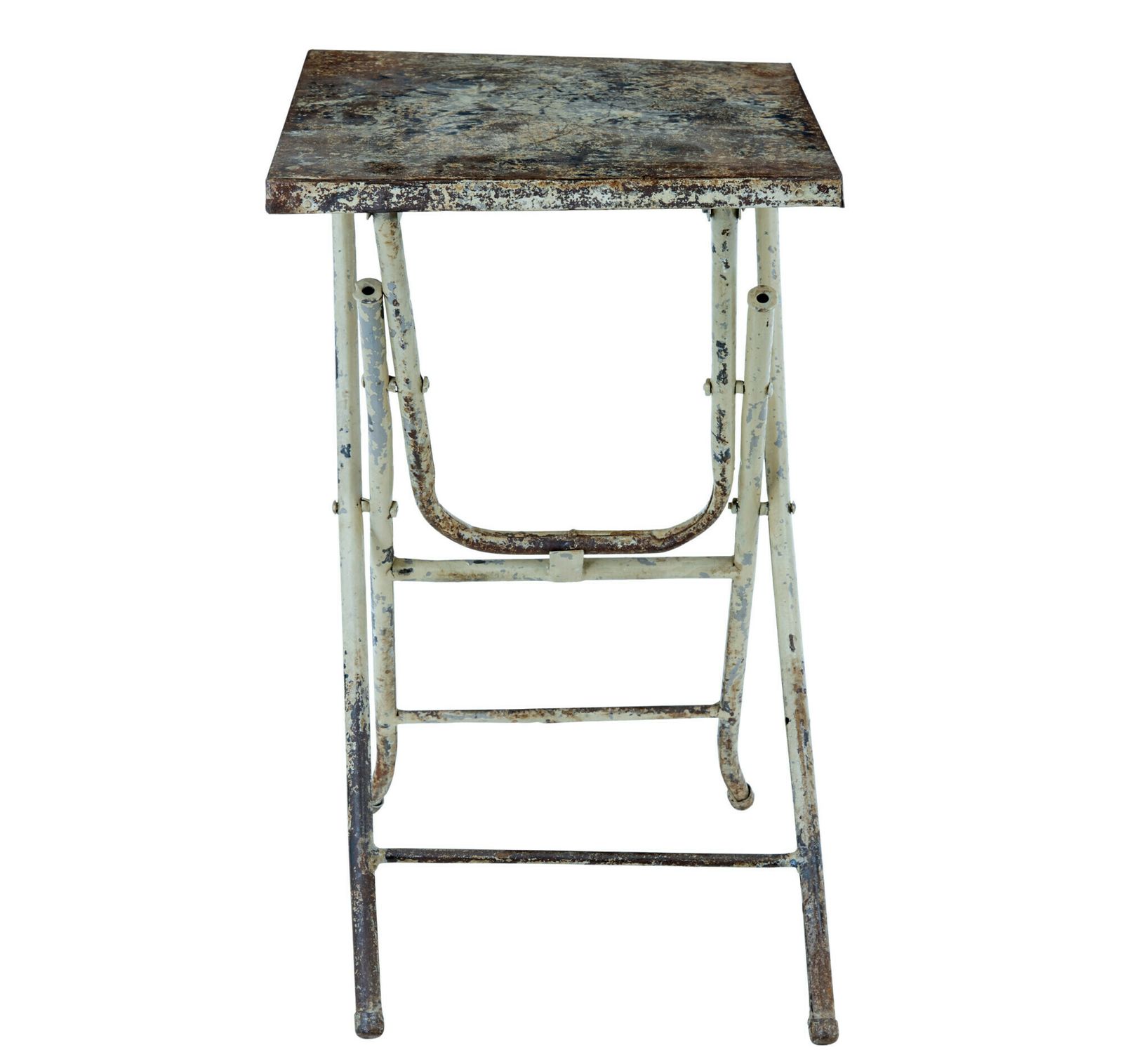 Mid Century Industrial Folding Side Table photo vinterior
