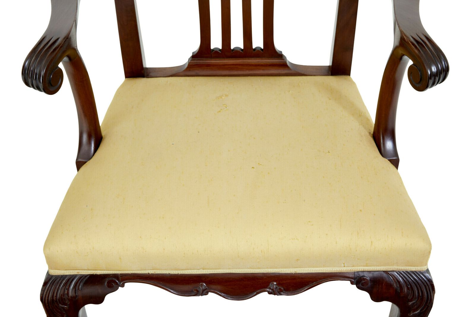 Pair Of 19th Century Chippendale Design Mahogany Armchairs photo vinterior