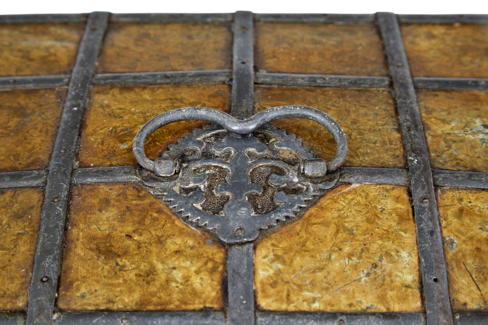Late 18th Century Scandinavian Metal Bound Box photo Home Decor