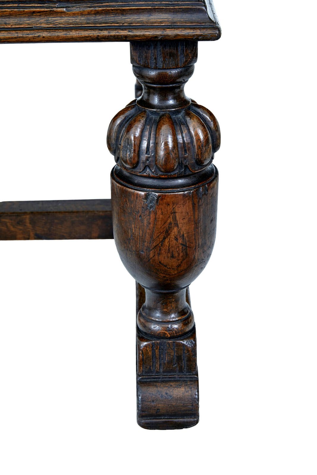 photo for sale Victorian Late 19th Century Carved Oak Pedestal Desk