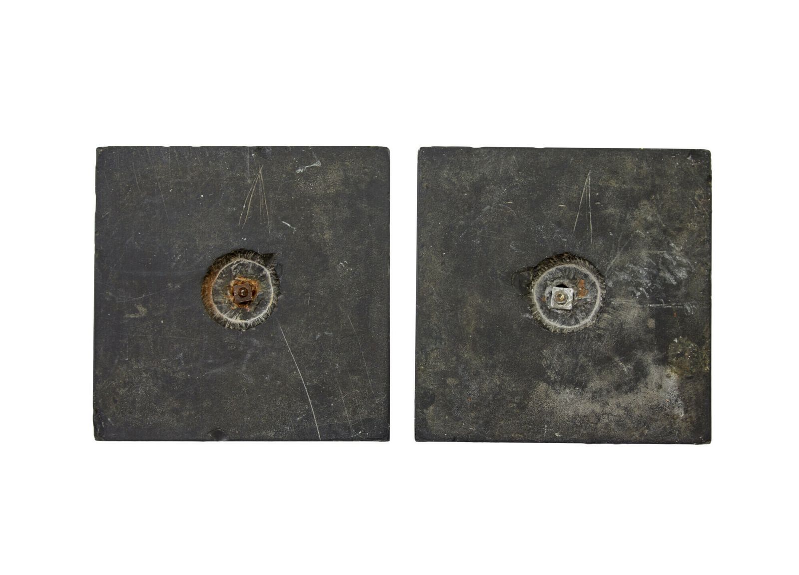 Pair Of Egyptian Revival Desktop Brass Obelisks photo 875.0