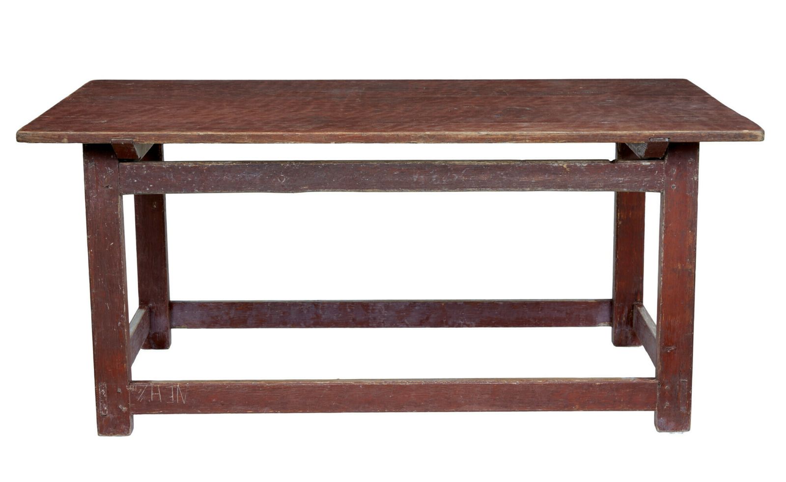 Large 19th Century Scandinavian Pine Painted Table photo 2415.0