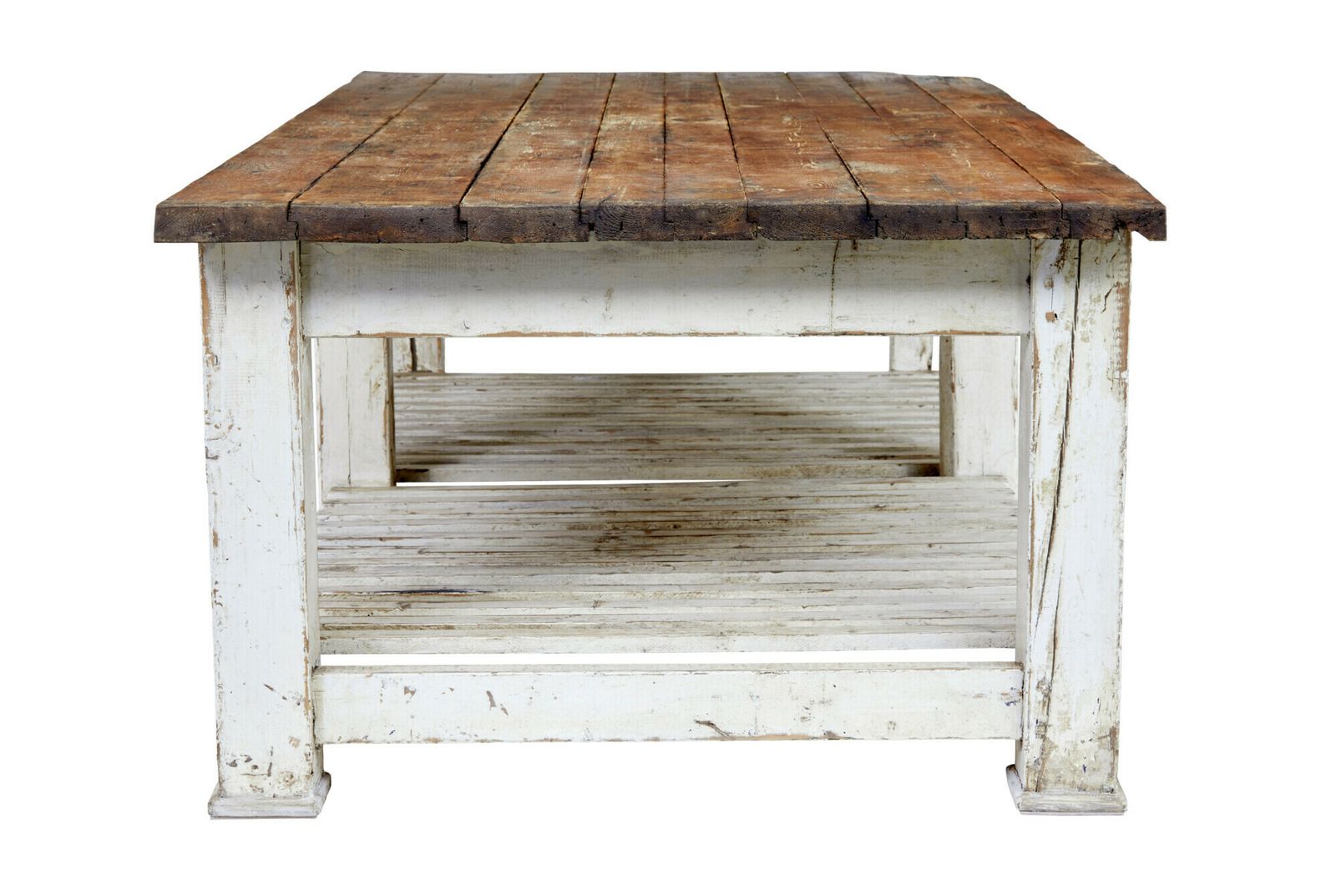 photo for sale Large 19th Century Solid Pine Work Table