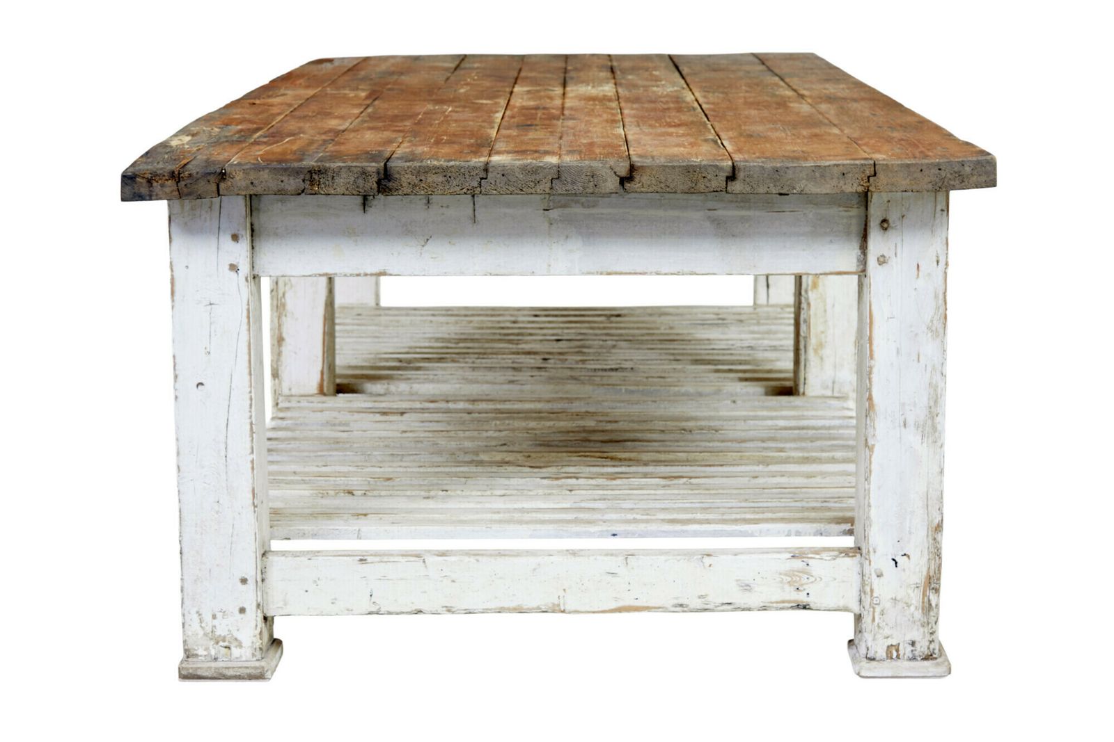 Furniture Large 19th Century Solid Pine Work Table photo
