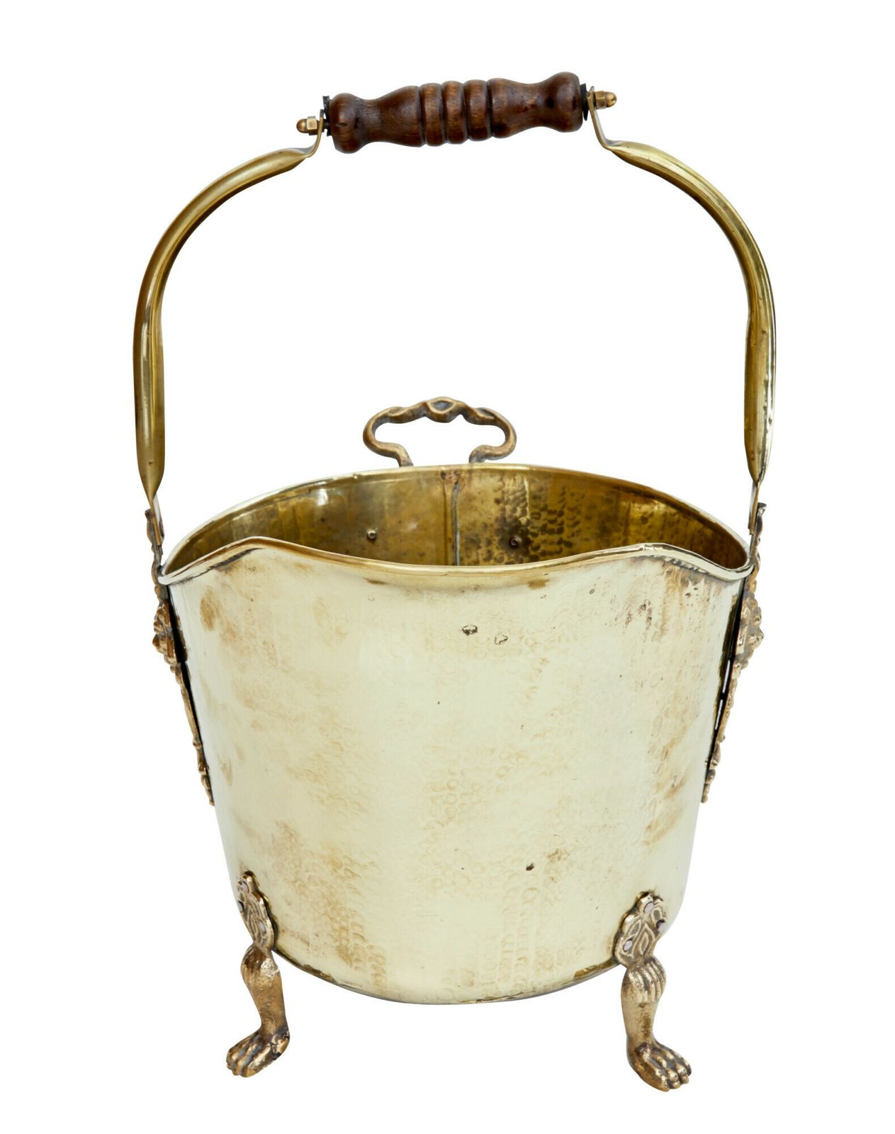 19th Century Victorian Brass Coal Scuttle photo furniture