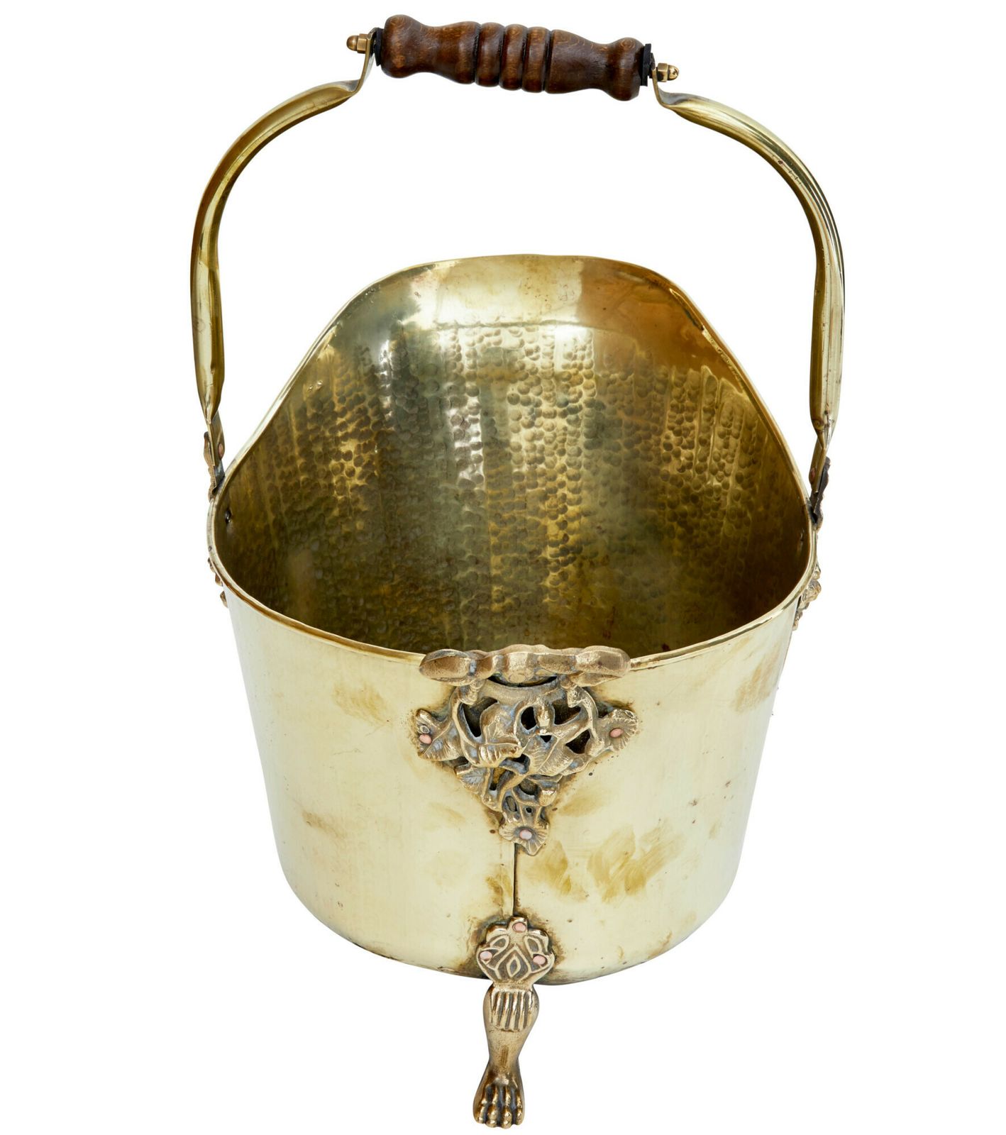 19th Century Victorian Brass Coal Scuttle photo for sale