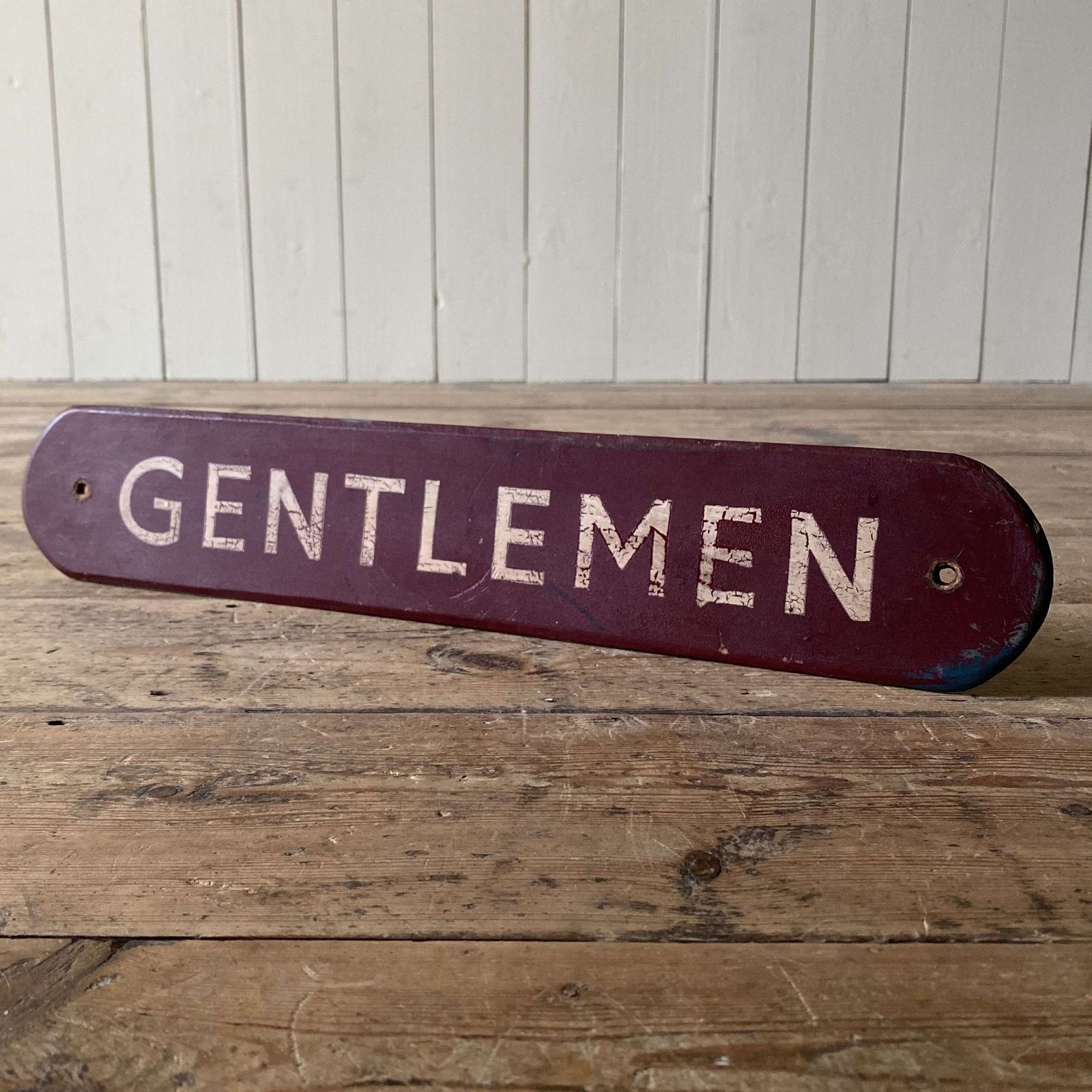 Vintage Railway Sign   ‘Gentlemen’ photo vinterior