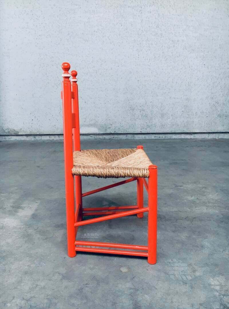 Folk Art Rush Side Chair, Oostenrijk, Ca. Jaren 1970 photo 565.0