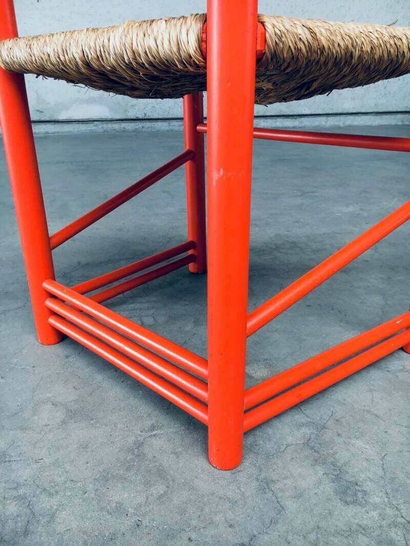 photo buy Folk Art Rush Side Chair, Oostenrijk, Ca. Jaren 1970