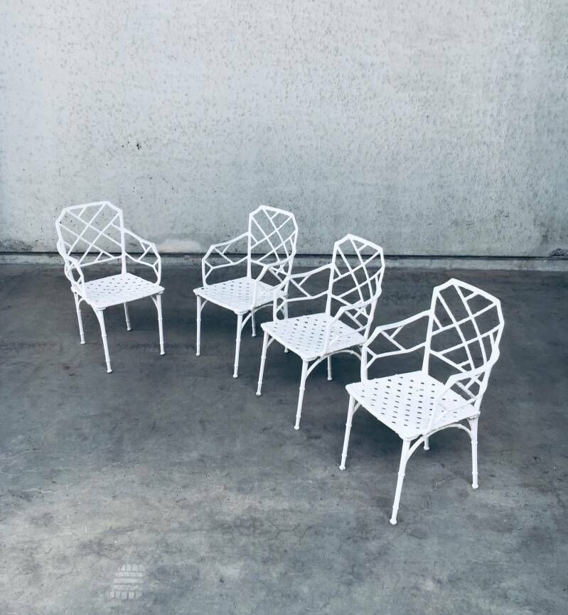 "Calcutta" Faux Bamboo Outdoor Armchair Set By Hall Bradley For Brown Jordan, USA 1960's photo 2850.0