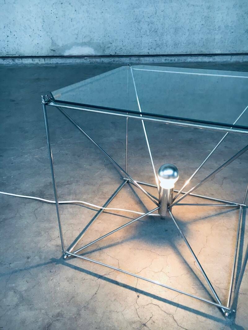 photo furniture Cubist Design Floor Lamp Table By Max Sauze, France 1960's