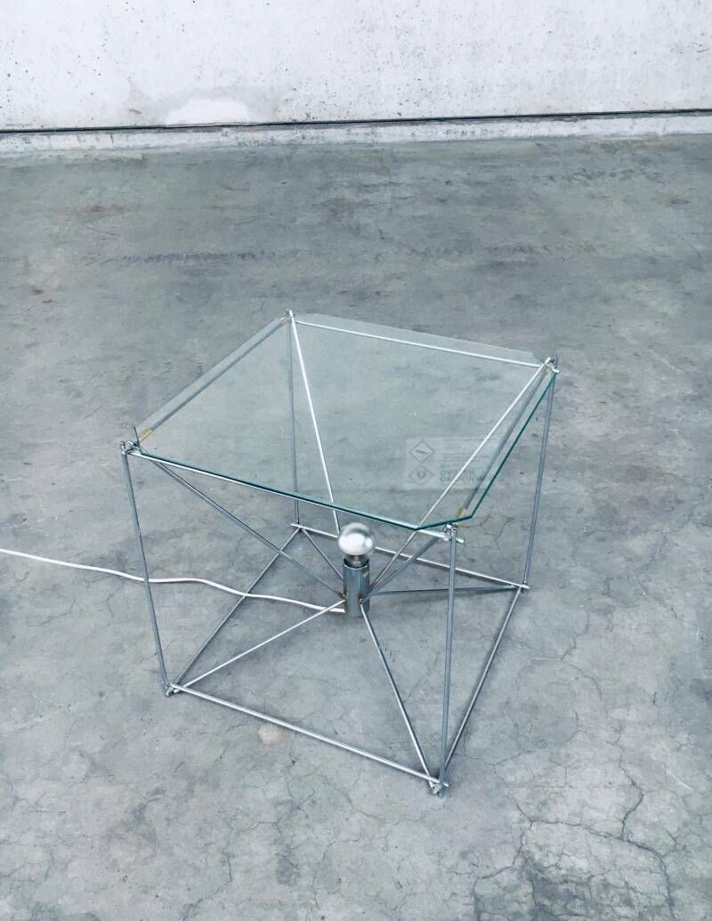 photo for sale Cubist Design Floor Lamp Table By Max Sauze, France 1960's