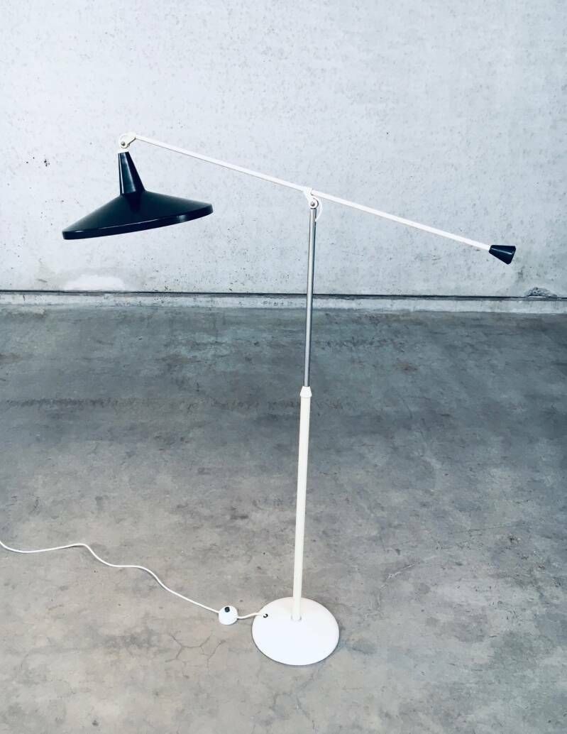 photo for sale "Panama" Floor Lamp In Black By Wim Rietveld For Gispen, 1957