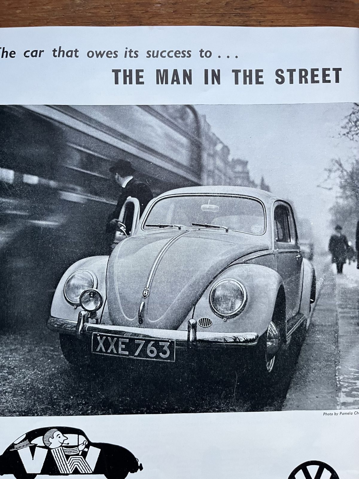 Original Volkswagen Advertising Print 1960 photo for sale