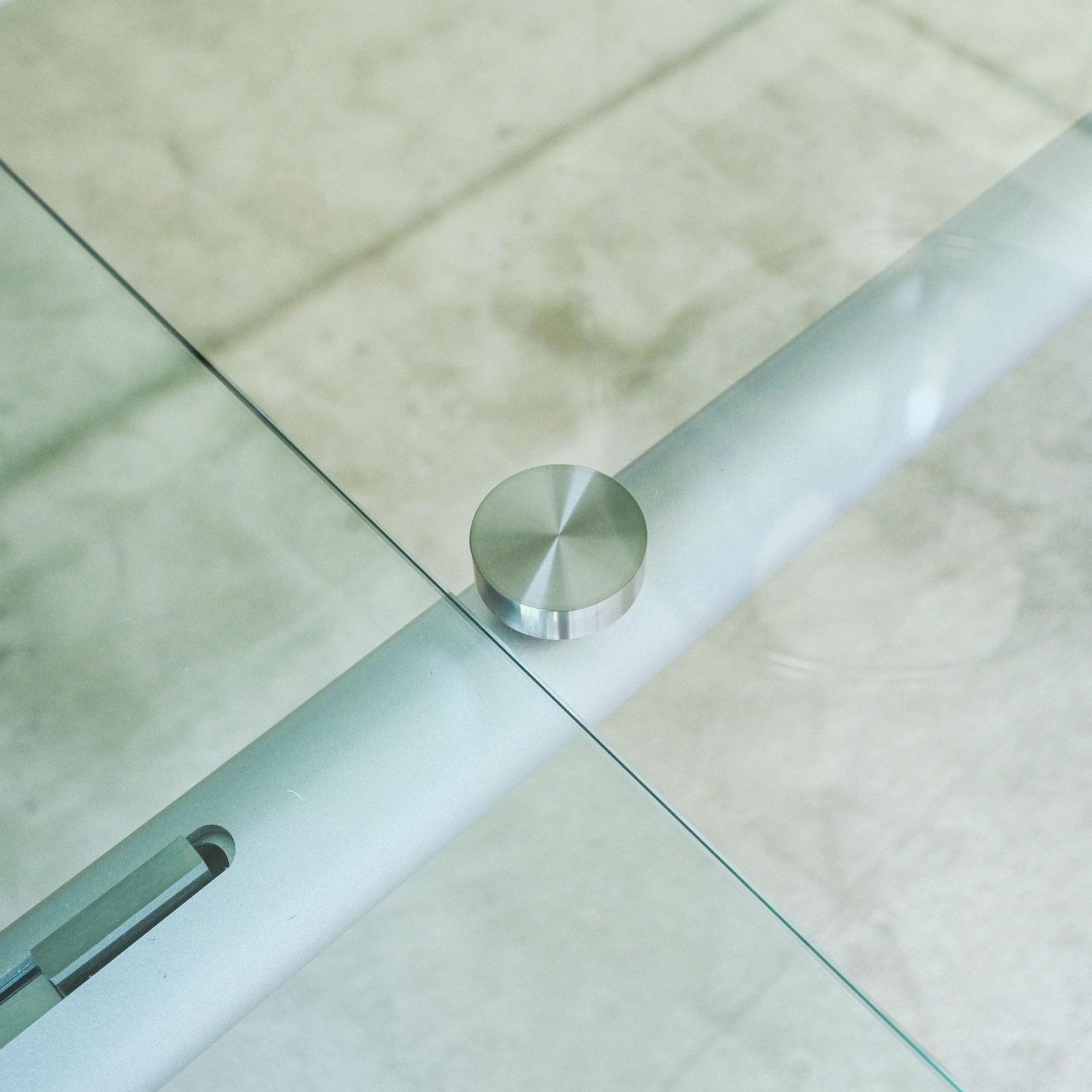 Extendable Dining Table Stilt ( 200 250 300 Cm ) In Glass , Iron And Wood Produced By Desalto Italy photo Furniture