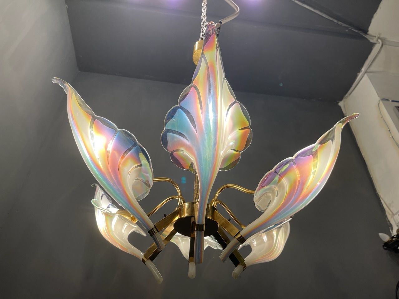 Murano Glass Chandelier By Seguso 1960 photo vinterior
