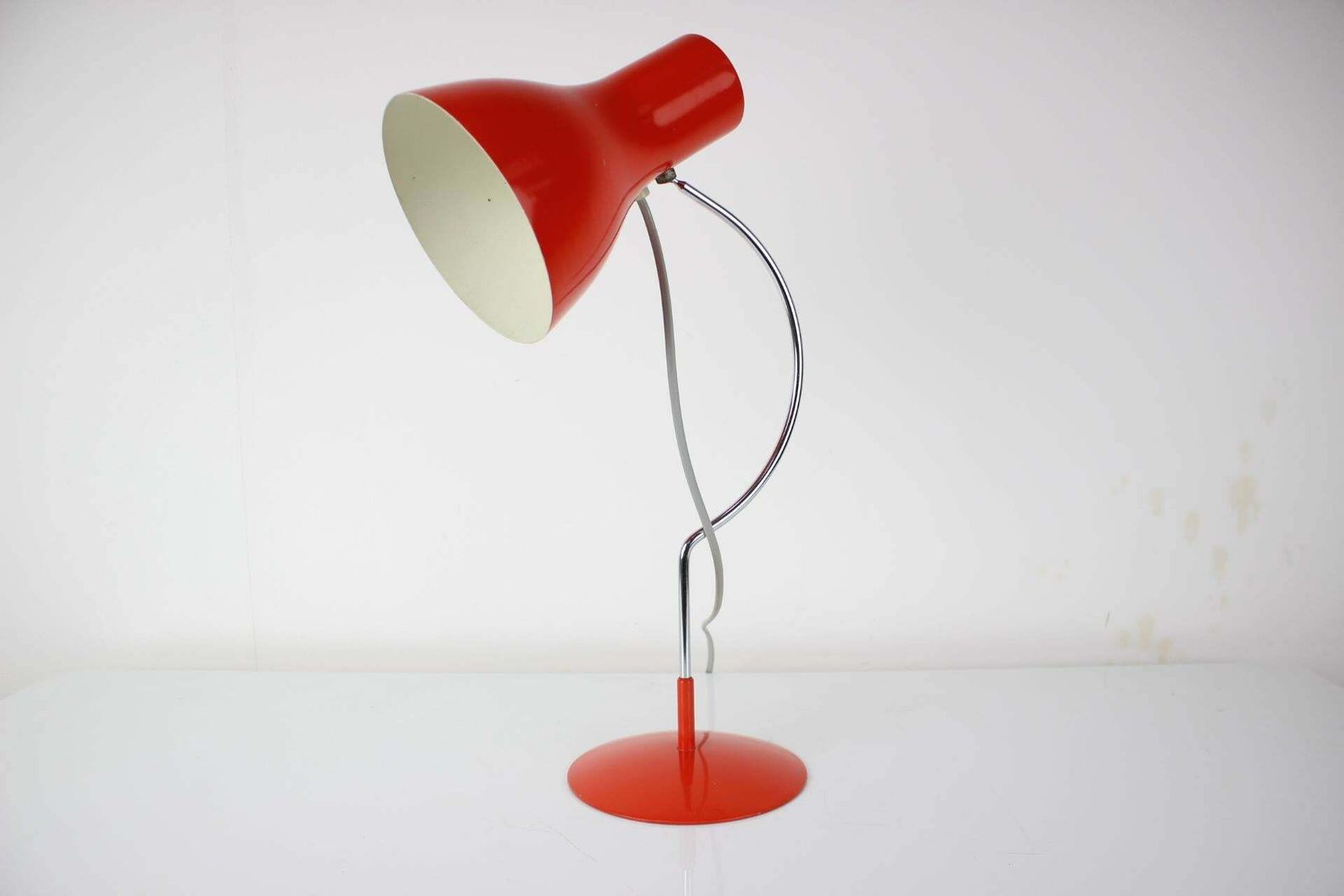 Midcentury Red Table Lamp/Napako Designed By Josef Hurka, 1970s photo furniture
