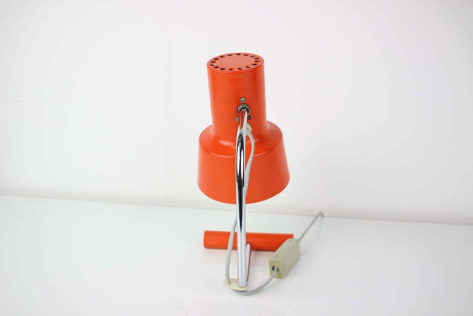 Midcentury Orange Table Lamp/Napako Designed By Josef Hurka, 1970s photo 242.0