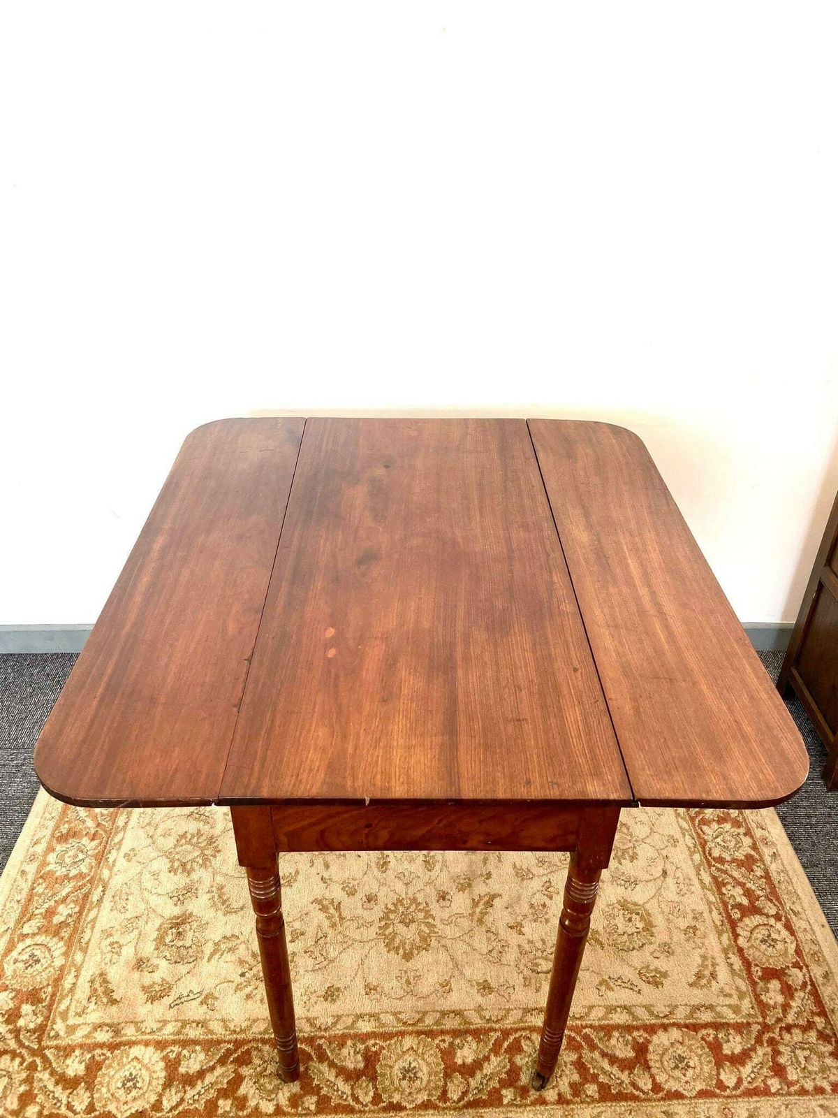 Antique Regency Pembroke Table / Turned Legs And Castor / Solid Mahogany / Free Delivery / Made In England C1830 photo Furniture
