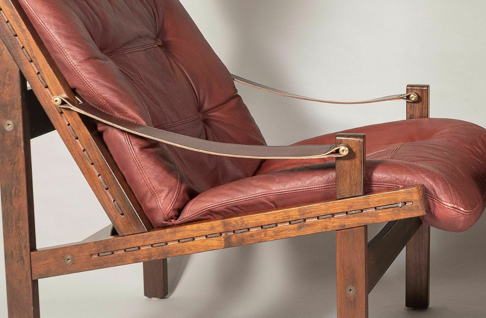 Pair Of Mid Century Torbjørn Afdal Hunter Safari High Back Leather Lounge Chairs photo Furniture
