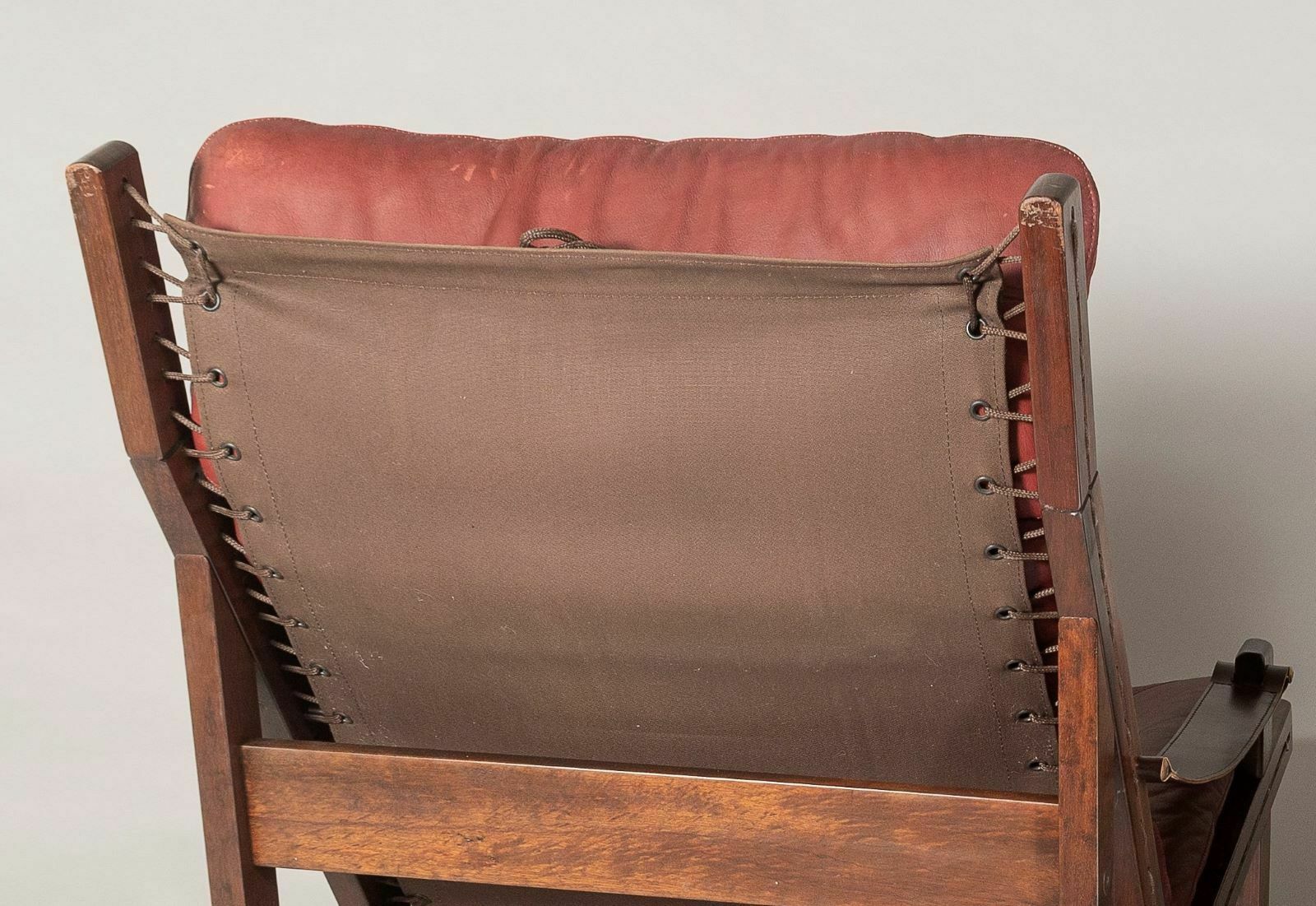 photo for sale Pair Of Mid Century Torbjørn Afdal Hunter Safari High Back Leather Lounge Chairs