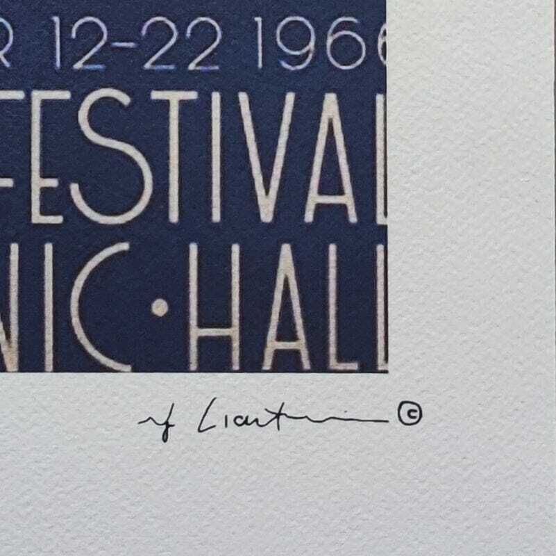 1980s Original Stunning Roy Lichtenstein "Lincoln Center" Limited Edition Lithograph photo vintage