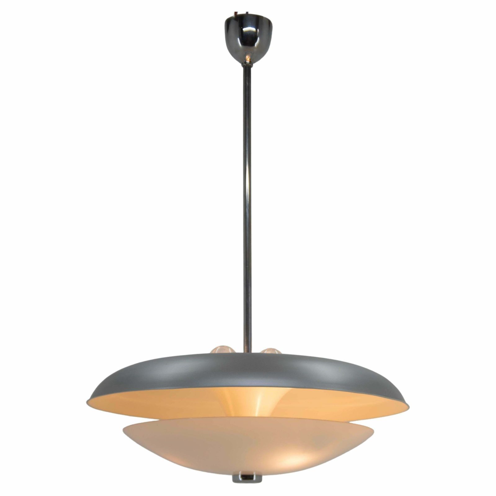 Bauhaus Chandelier By Ias, 1930s, Restored