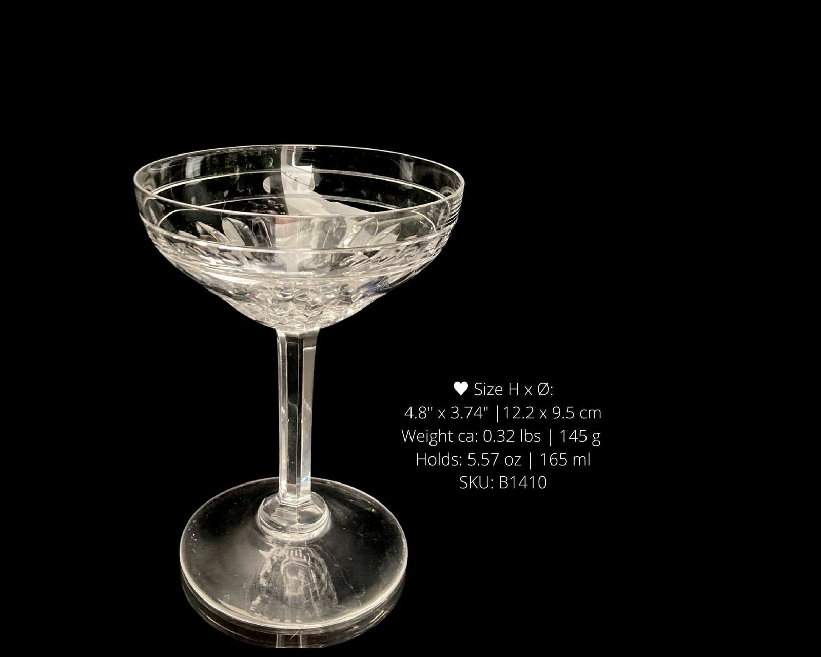 Geslepen Kristallen Champagnecoupes | Vintage Hoge Sherbetglazen | Set Van 6 photo furniture