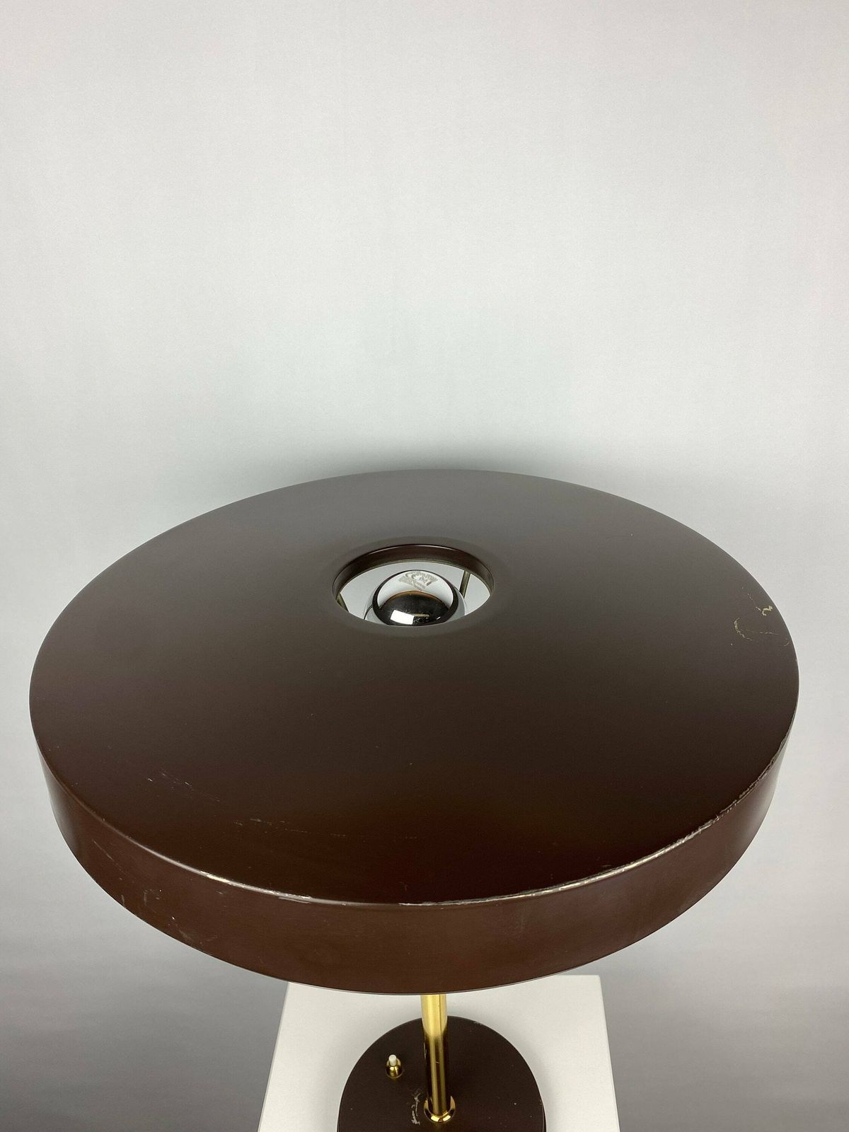 One Of Four Brown And Gold Table Lamp Timor 69 By Louis Kalff For Philips 1970 photo buy