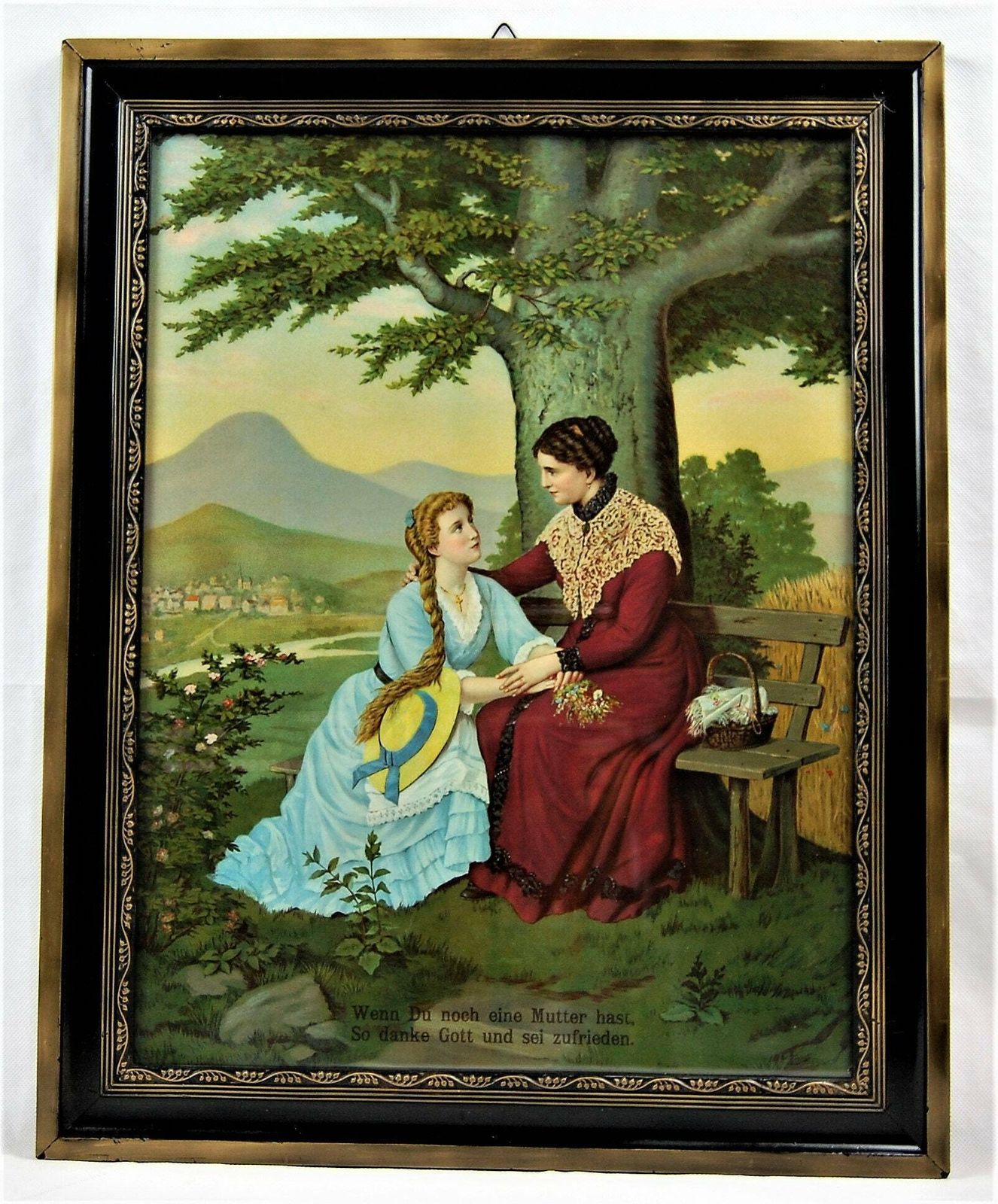 If You Still Have A Mother, Thank God And Be Satisfied. Beautiful Lithograph photo for sale
