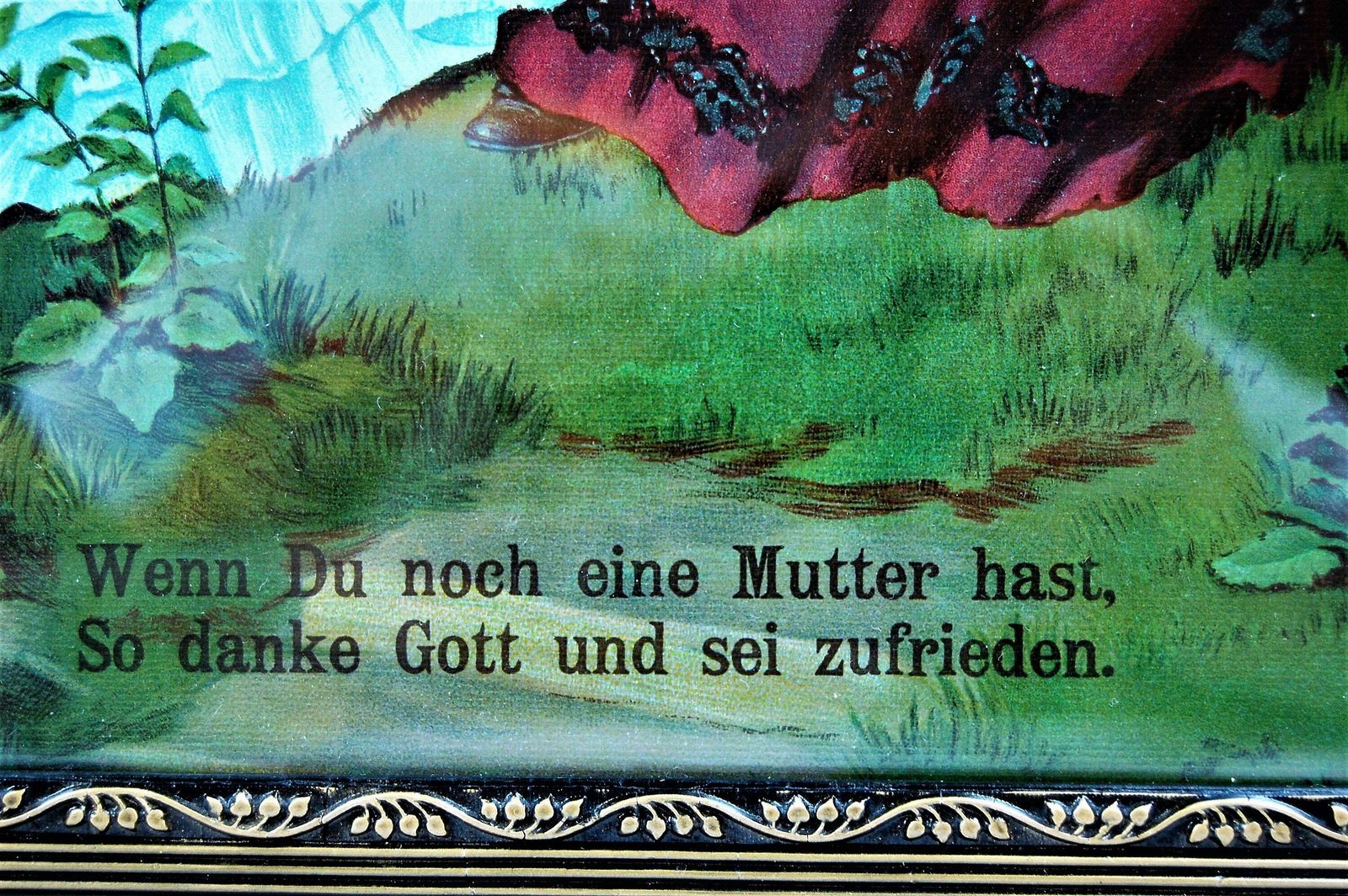 If You Still Have A Mother, Thank God And Be Satisfied. Beautiful Lithograph photo Art