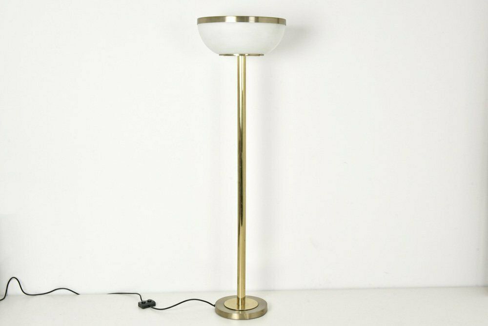 3755.0 Large Italian Floor Lamp In Brass From Lumi, 1968 photo