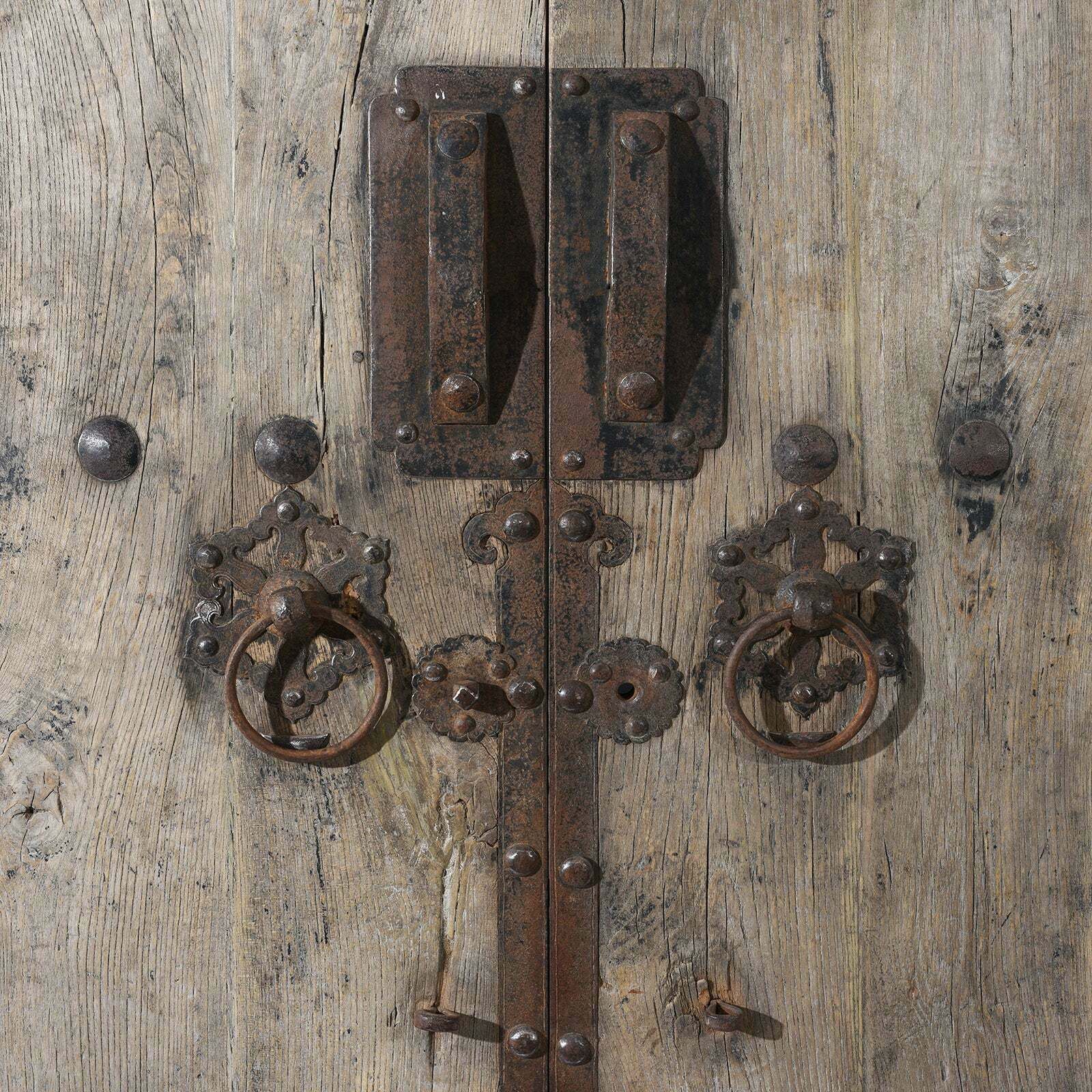 Chinese Bleached Elm Doors From Shanxi, 19th Century photo for sale