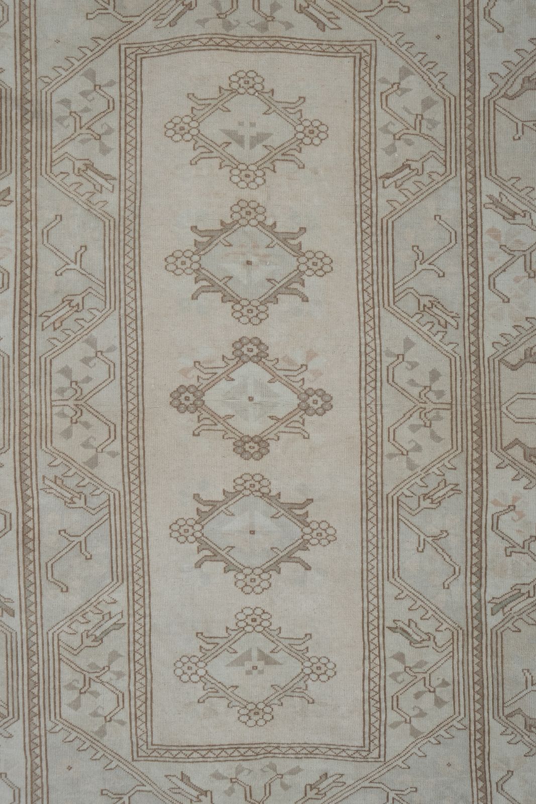 Textiles Decorative Turkish Soft Muted Color Oushak Living Room Rug 5'2" X 8'1" photo