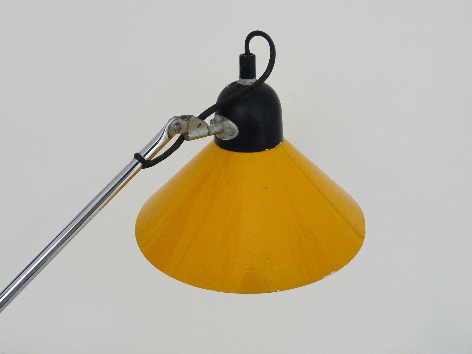 Aluminor Yellow Metal Articulated Lamp, 1970s photo 195.52