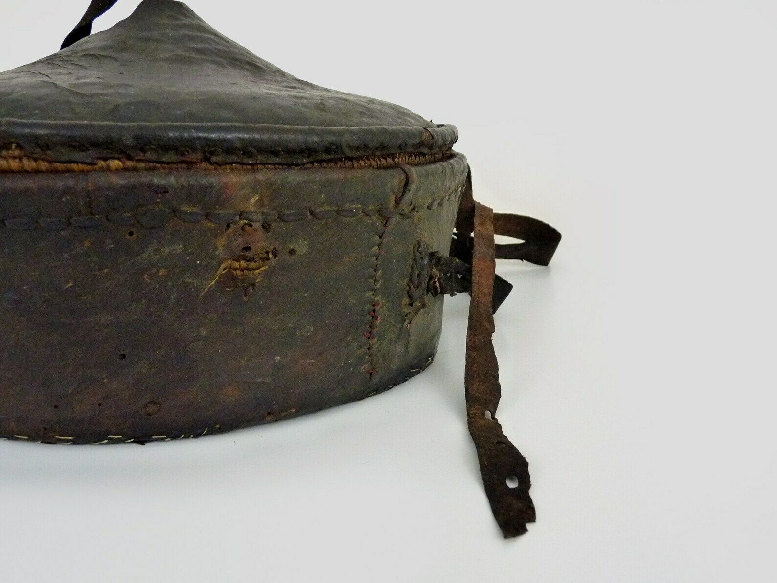 Old Tuareg Pantry From Mauritania Leather And Woven Wicker photo 314.08