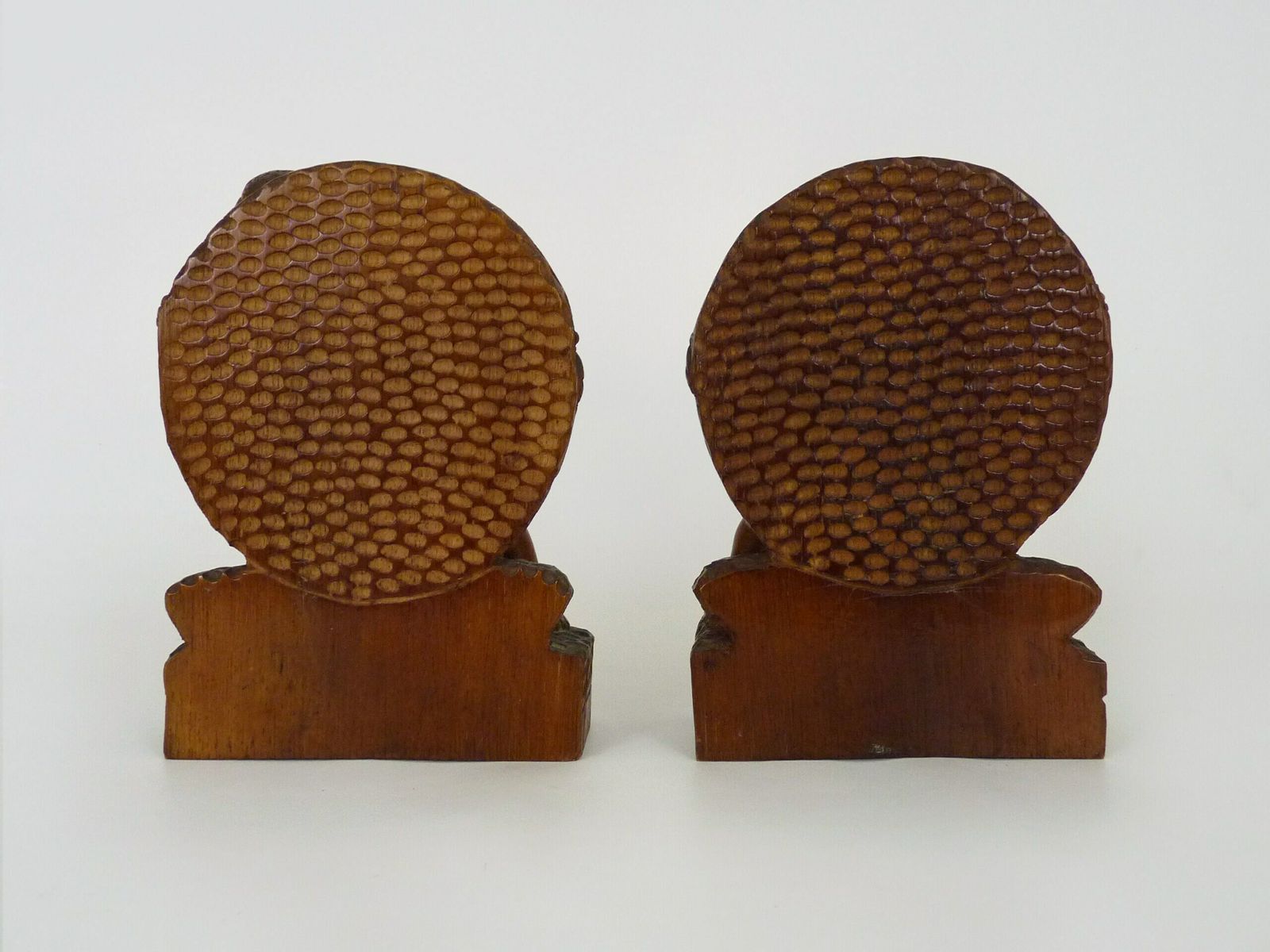 photo for sale Pair Of Africanist Rosewood Bookends, Art Deco By B Ralisam