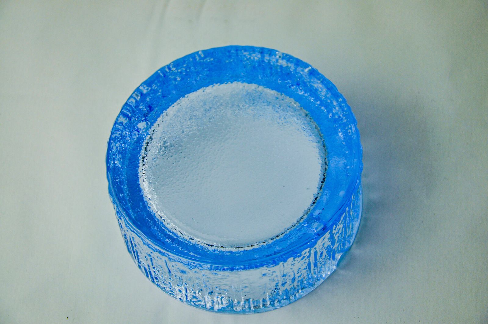 Ice Ashtray By Antonio Imperatore, Blue Murano Glass, Italy, 1970 photo buy